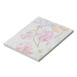 PLATTERBSEN WATERCOLOR BLUME NOTIEREN PAD NOTIZBLOCK