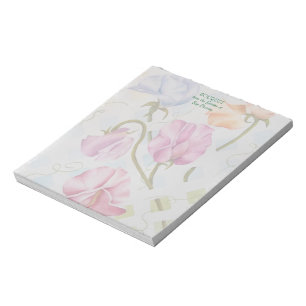 PLATTERBSEN WATERCOLOR BLUME NOTIEREN PAD NOTIZBLOCK