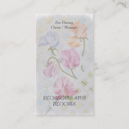 PLATTERBSENwatercolor-BLUMEN-GESCHÄFTS-KARTEN Visitenkarte