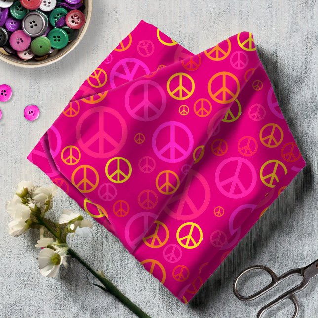 Plättete Friedenszeichen Rosa ID1075 Stoff (Von Creator hochgeladen)