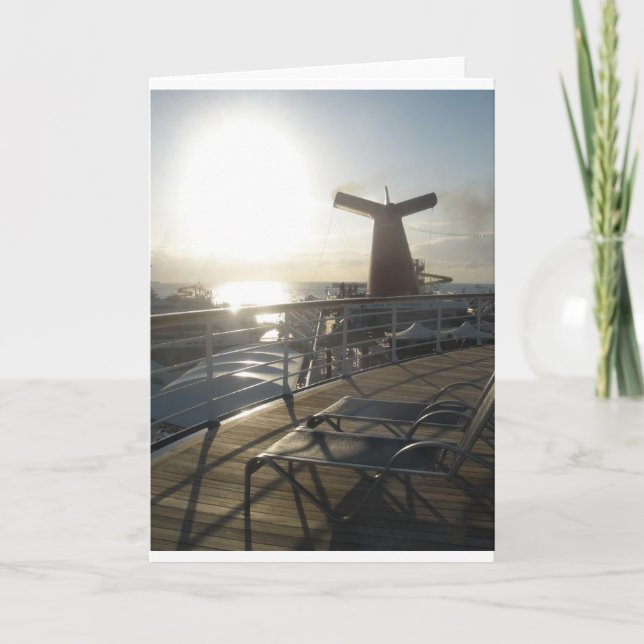 Plattform der Karnevals-Empfindung Karte (Vorderseite)