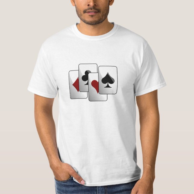 Plattform der Spielkarten T-Shirt (Vorderseite)