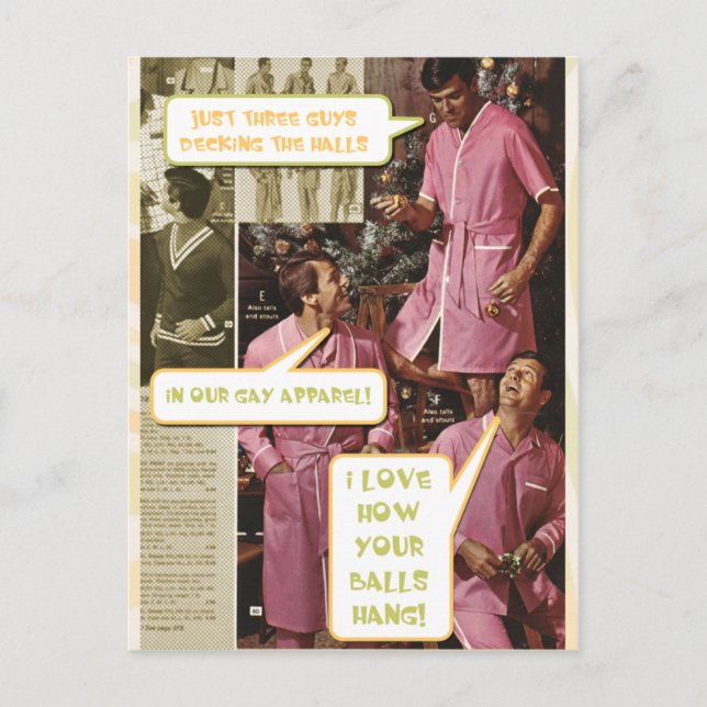 Plattform die lustige Postkarte Homosexuelles der (Vorderseite)