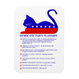 Plattform für demokratisches Party Funny Political Magnet