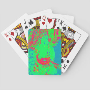 Plattform "PSYCHEDELISCHEN BUDDHAS" der Spielkarten