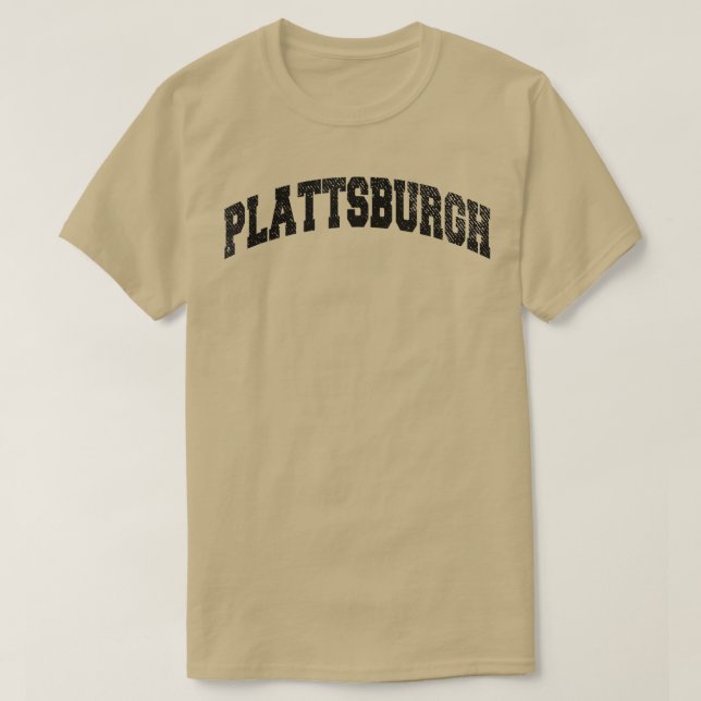 Plattsburgh Vintage Uni Style T-Shirt (Design vorne)