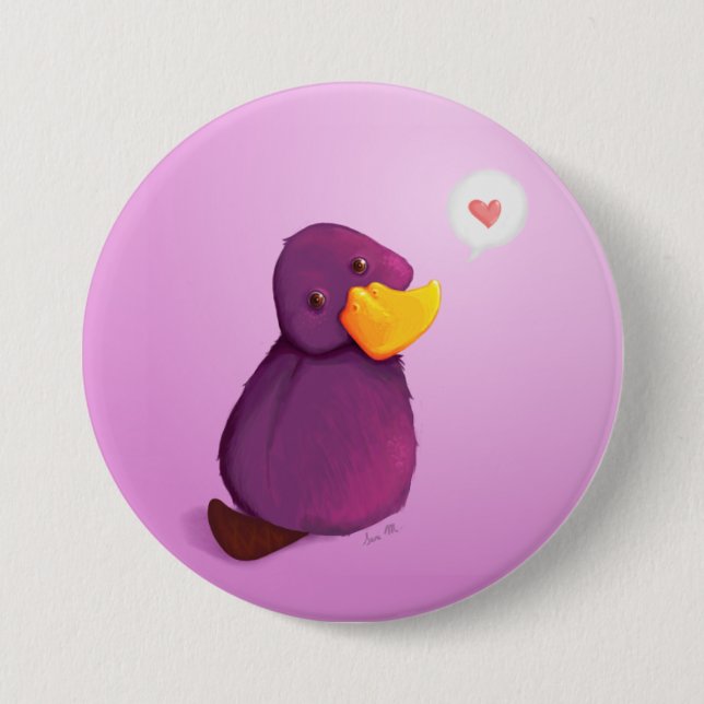 Platy-Liebe Button (Vorderseite)