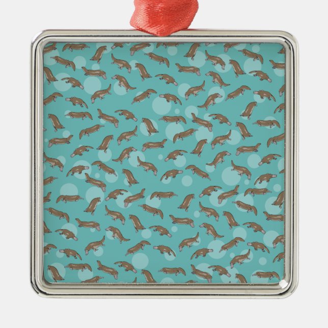 Platypus australisches Tier Ornament Aus Metall (Vorne)