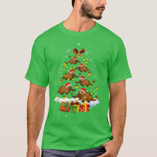Platypus Christmas Tree Beaver Cute Funny  T-Shirt