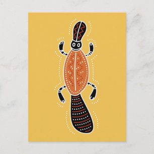 Platypus Dotted Design Postkarte
