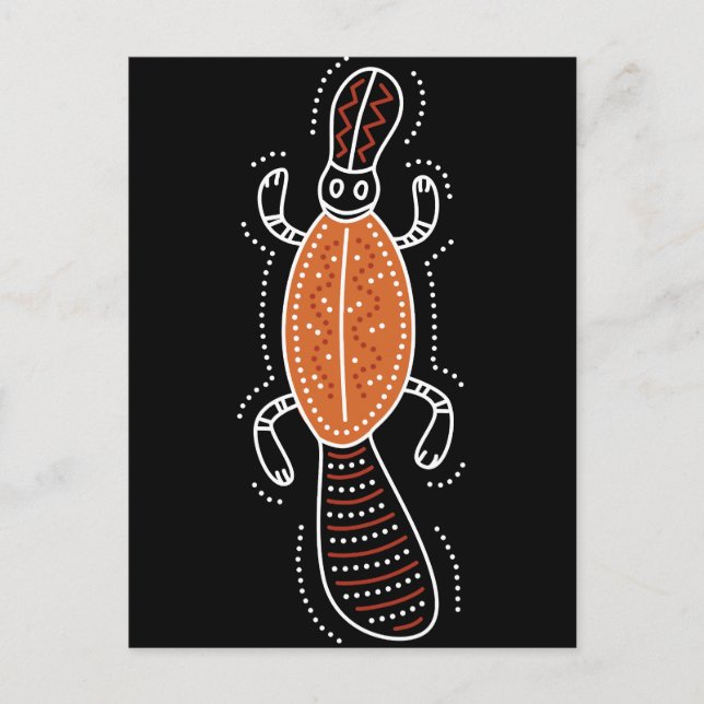 Platypus Dotted Design Postkarte (Vorderseite)