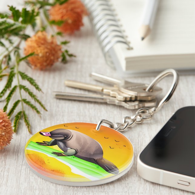 Platypus im Land der Sonne Schlüsselanhänger (Vorderseite rechts)