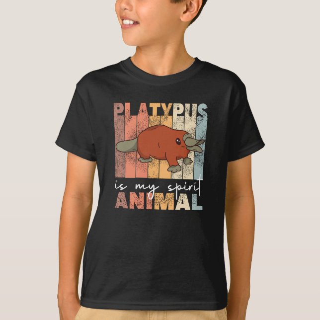 Platypus ist mein Geist Tier - süße Platypus T-Shirt (Vorderseite)