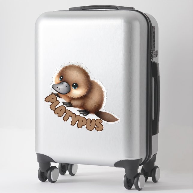 PLATYPUS - KINDERZIMMER STICKER (Koffer)
