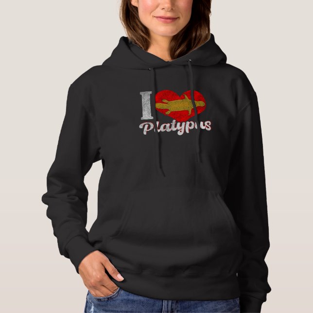 Platypus Love Australia Australian Animal Hoodie (Vorderseite)