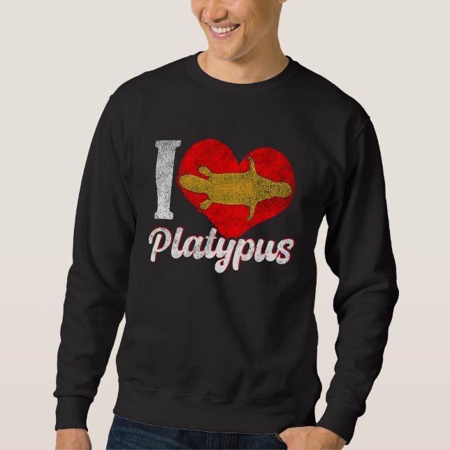 Platypus Love Australia Australian Animal Sweatshirt (Vorderseite)