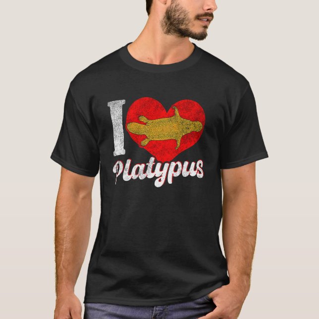Platypus Love Australia Australian Animal T-Shirt (Vorderseite)