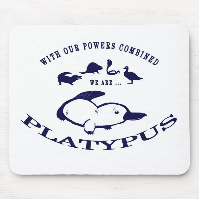 Platypus Mausunterlage - Blau Mousepad (Vorne)