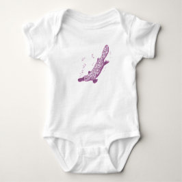 Platypus mauve Baby Strampler / T - Shirt
