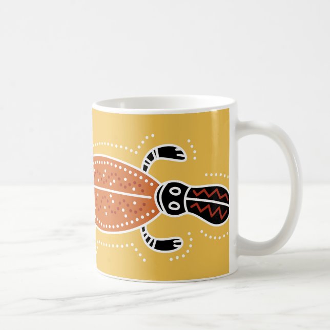 Platypus punktierte Entwurf Kaffeetasse (Rechts)