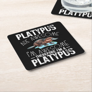 Platypus sind Phantastisch, ich bin Phantastisch P Rechteckiger Pappuntersetzer