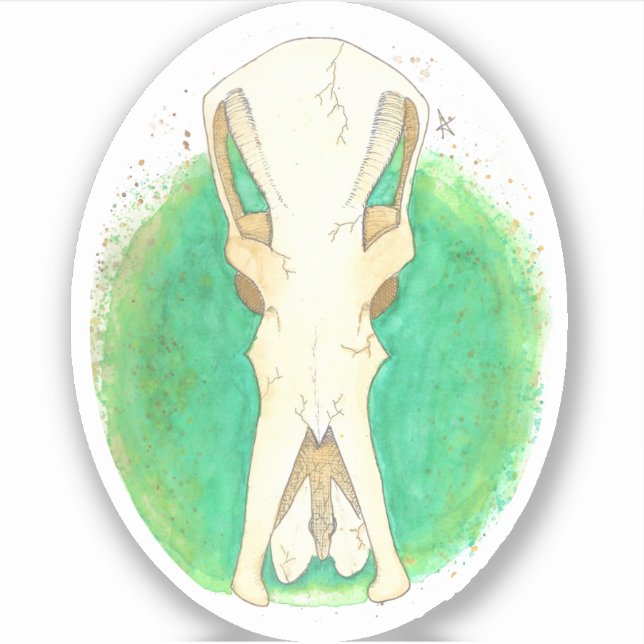 Platypus Skull Aufkleber (Vorderseite)