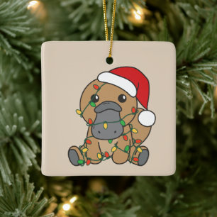 Platypus Weihnachts-Wintertiere Urlaub Platypus Keramikornament