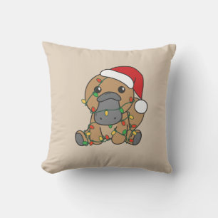 Platypus Weihnachts-Wintertiere Urlaub Platypus Kissen