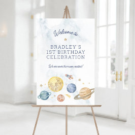 Platz 1 Geburtstag Poster Begrüßungszeichen