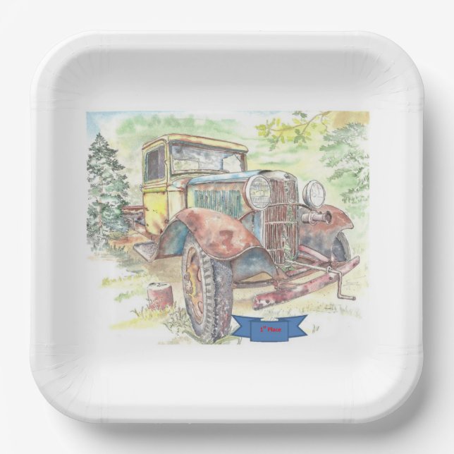 Platz 1 pappteller (Vorderseite)