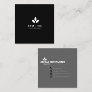 Platz, 2,5 Zoll x 2,5 Zoll Spott Business Card Quadratische Visitenkarte