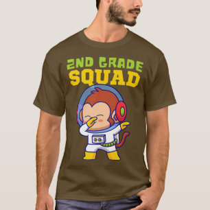 Platz 2, zurück zur Schule, Astronautenaffen T-Shirt