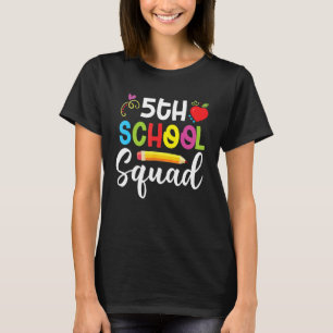Platz 5 der fünften Klasse Zurück zur Schule Lehre T-Shirt