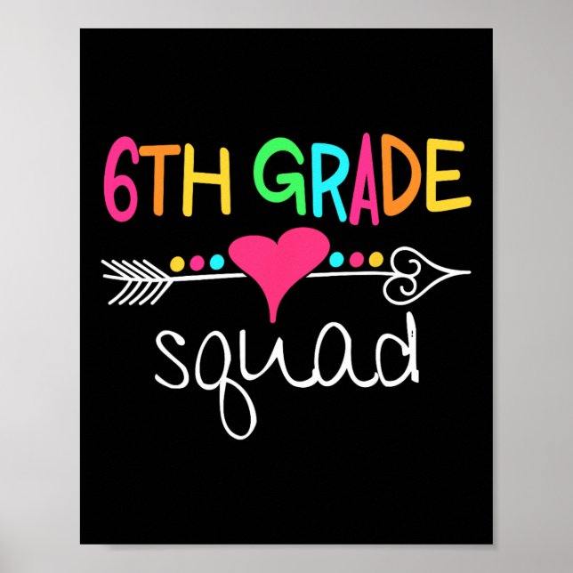 Platz 6 des sechsten Lehrerteams Poster (Vorne)