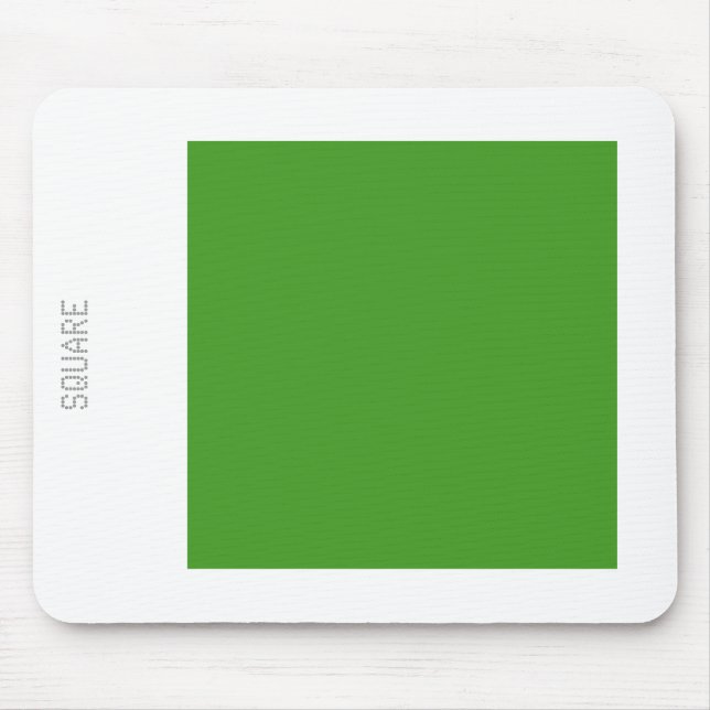 Platz: Avocado Green und White Mousepad (Vorne)