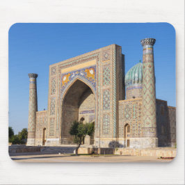 Platz bei Sonnenuntergang - Samarkand, Usbekistan Mousepad