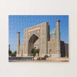 Platz bei Sonnenuntergang - Samarkand, Usbekistan Puzzle