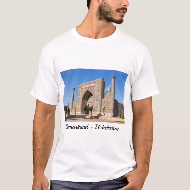 Platz bei Sonnenuntergang - Samarkand, Usbekistan T-Shirt (Vorderseite)