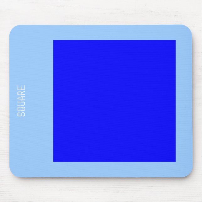 Platz - Blaue Schatten Mousepad (Vorne)