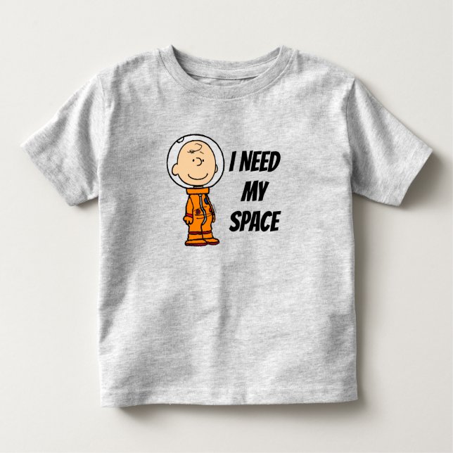 PLATZ | Charlie Brown Astronaut Kleinkind T-shirt (Vorderseite)