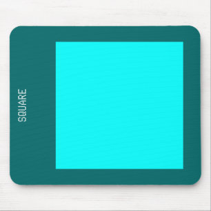 Platz - Cyan und Moss Green Mousepad