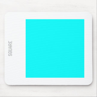 Platz - Cyan und Weiß Mousepad