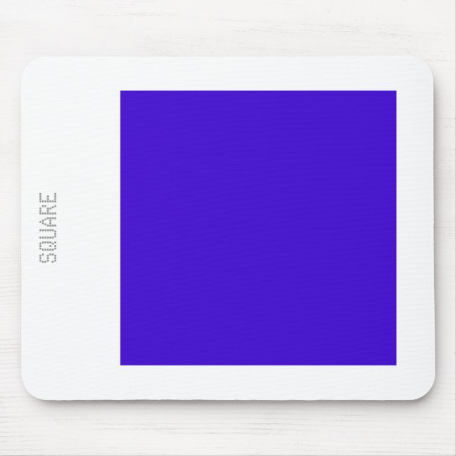 Platz: Deep Blue und White Mousepad (Vorne)
