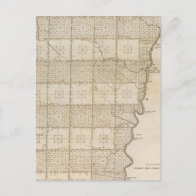 Platz der sieben Ränder von Townships Postkarte (Vorderseite)