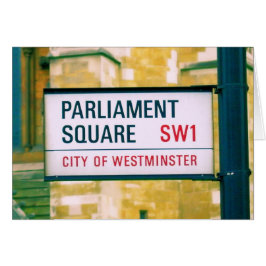 Platz des Parlaments - Stadt Westminster-Zeichen
