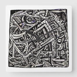 Platz eins von Brian Benson Quadratische Wanduhr