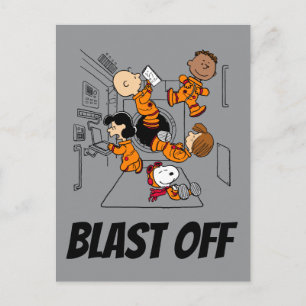 PLATZ   Erdnussbande im Weltraum Postkarte