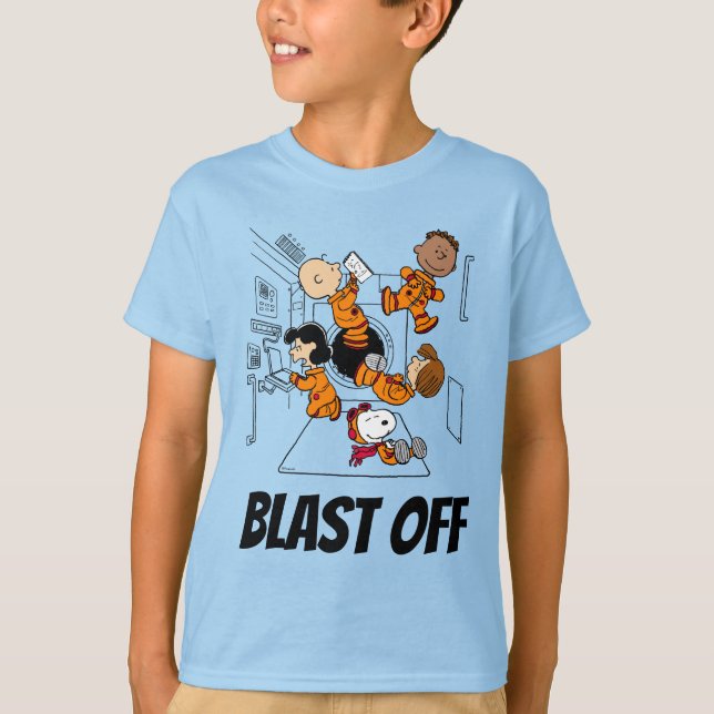 PLATZ | Erdnussbande im Weltraum T-Shirt (Vorderseite)