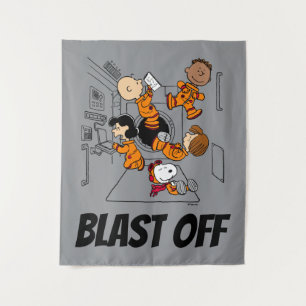 PLATZ   Erdnussbande im Weltraum Wandteppich