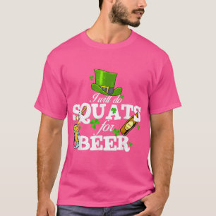 Platz für Bier St Patrick's Day Gym Workout Erwach T-Shirt